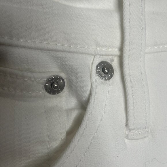 EUC J.Crew 9 in Demi Boot Crop White Jeans Size 32 - Picture 3 of 16